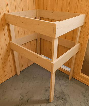 Sauna finlandais extérieur Ketty2 en bois massif 38mm - 196x146x228cm