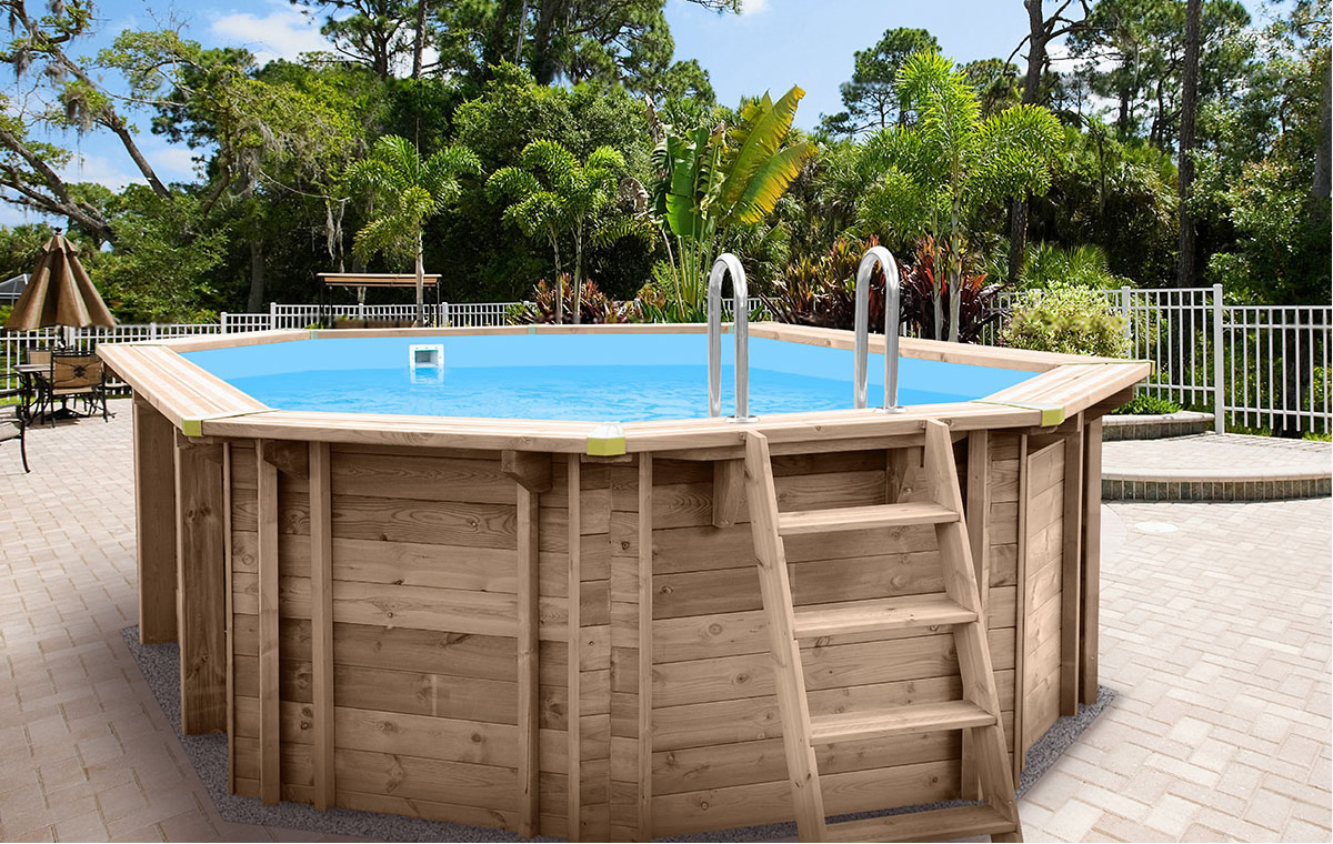 Piscine en bois pour jardin
