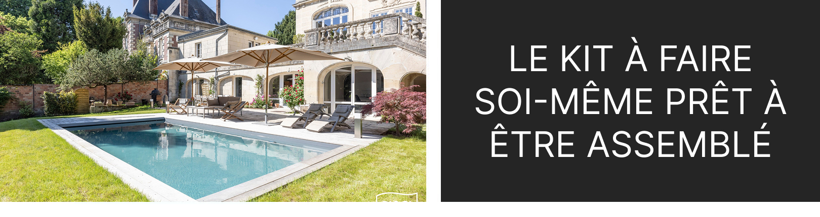 Piscines enterrées en kit avec panneaux en acier à monter soi-même 8x4 – h135 prêtes à être assemblées