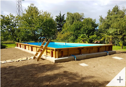 Photos clients - Piscine de jardin en bois JARDIN BABY 210x210 cm - Foto 1