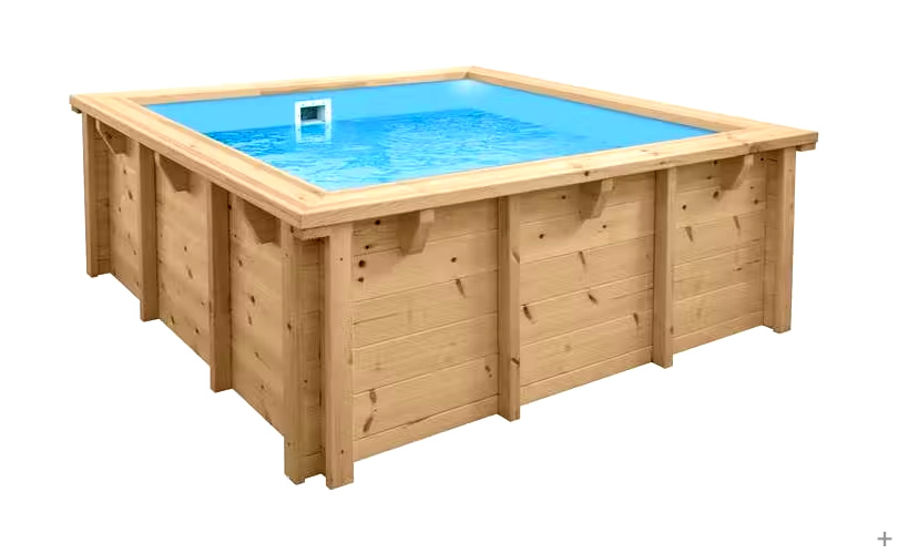 Piscine en bois hors sol rectangulaire Jardin Baby 210x210 cm