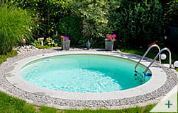 Piscines enterrée résidentielle en acier ronde