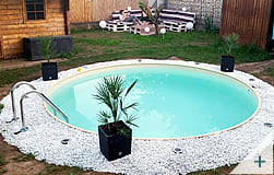 Piscines enterrée résidentielle en acier ronde