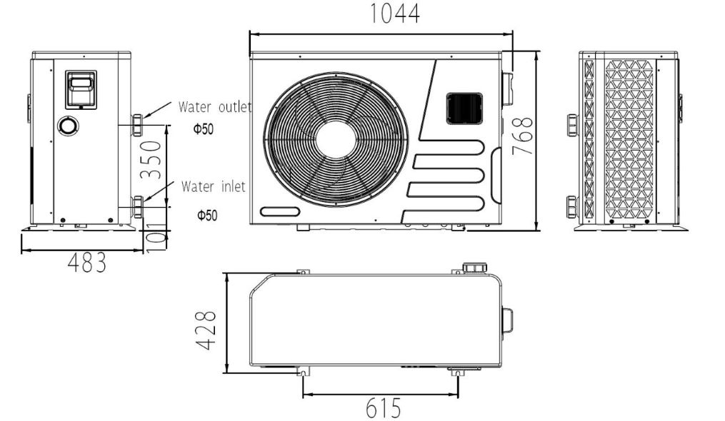 Pompa di calore SMART 30 - Dimensioni