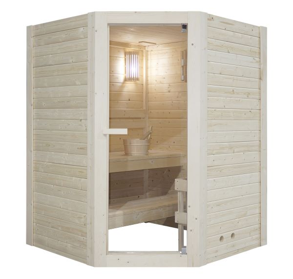 Sauna finlandais d'angle - Léa 150 - Cover
