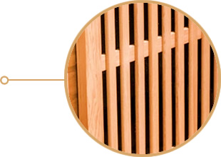 sauna avec Technologie avec diffuseurs infrarouges en céramique