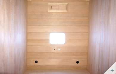 Cabine intérieur infrarouge en bois