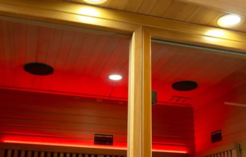 Sauna infrarouge complet avec radiateurs infrarouges et panneau de commande