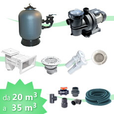 Kit d'équipement pour piscine rectangulaire