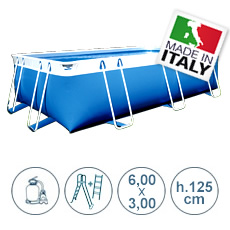 Piscine hors sol tubulaires BLUE STAR BASIC 680x380-h.125 cm