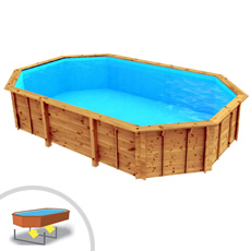 Piscine en bois indépendante octogonale Riva 607 Piscine en bois indépendante octogonale Riva 607