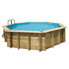 Piscine hors sol en bois OCEAN 580 - liner blue Piscine hors sol en bois OCEAN 580 - liner blue
