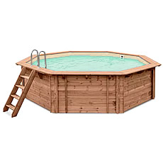 Piscine en bois, piscine en kit, complète de tous les accessoires, large choix au meilleur prix Piscine en bois hors sol JARDIN 537