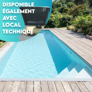 Piscine enterrée en acier avec escalier 11x5 h120 Piscine enterrée en acier avec escalier 11x5 h120