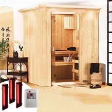 Sauna infrarouge Rina avec jeu de lampes infrarouges